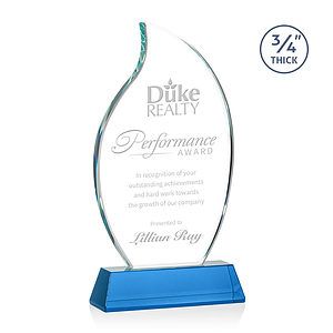 Croydon Flame Award on Newhaven Base - Sky Blue