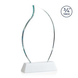 Croydon Flame Award on Newhaven Base - White