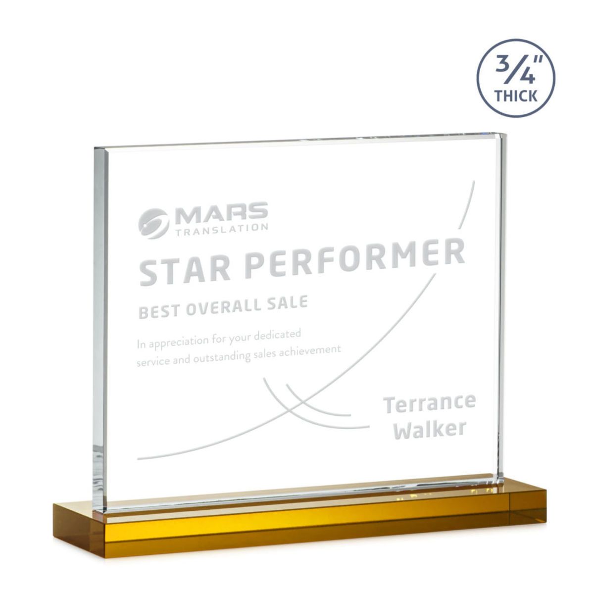 Manhattan Award - Amber 