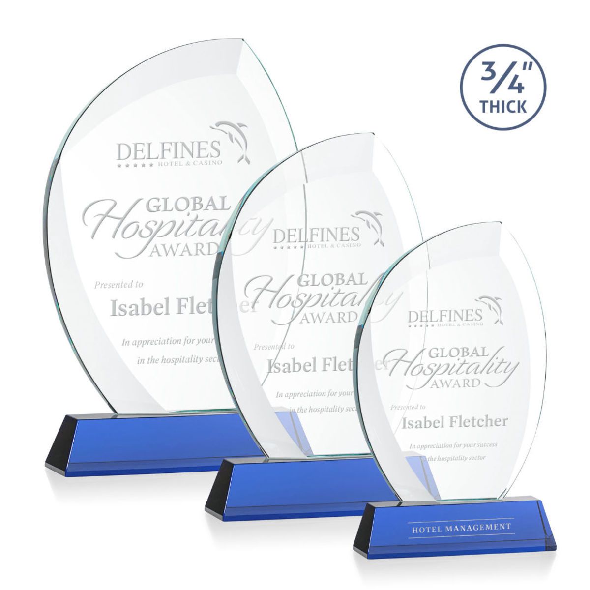 Wichita Award on Newhaven Base - Blue
