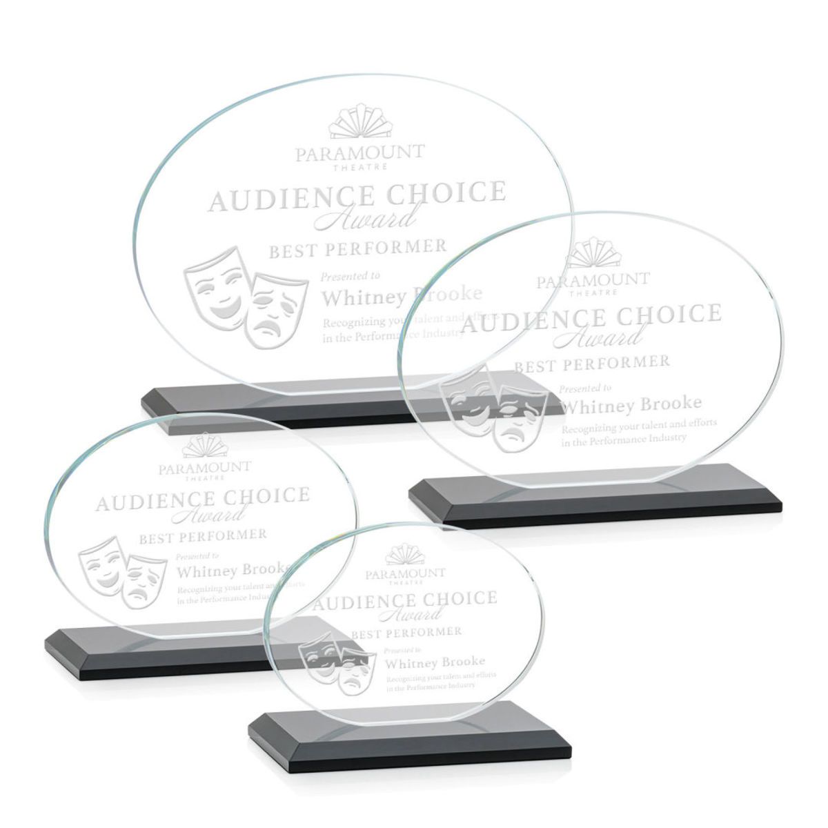 Austin Award (Horiz) - Black