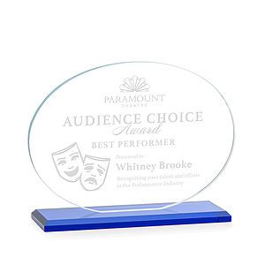 Austin Award (Horiz) - Blue