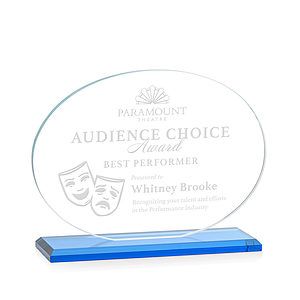 Austin Award (Horiz) - Sky Blue