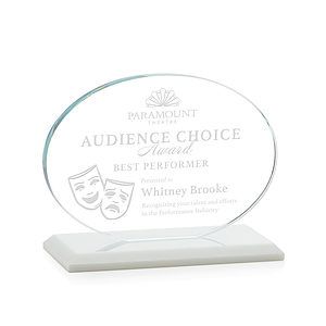 Austin Award (Horiz) - White