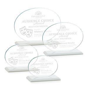 Austin Award (Horiz) - White
