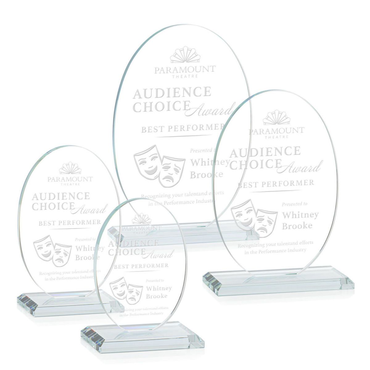 Austin Award (Vert) - Clear
