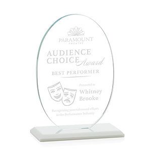Austin Award (Vert) - White