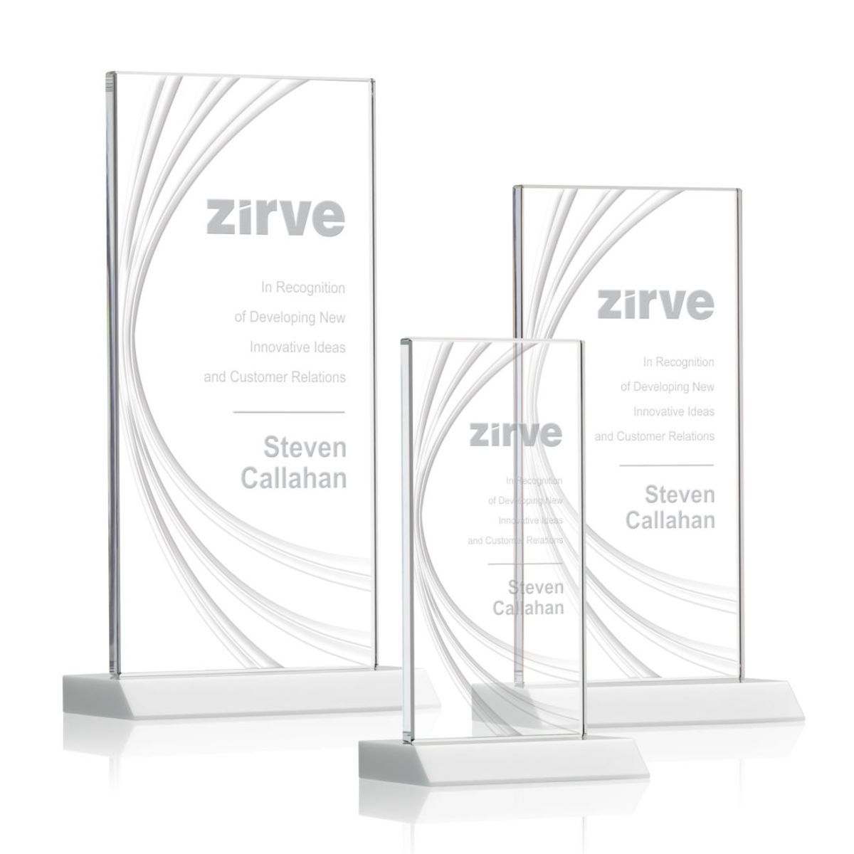 Hawkins Liquid Crystal™ Award - White 