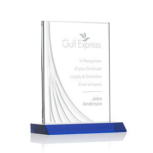 Leighton Liquid Crystal™  Award - Blue 