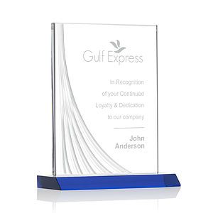 Leighton Liquid Crystal™  Award - Blue 