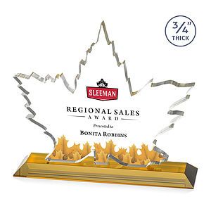 Maple Leaf VividPrint™ Award - Amber 