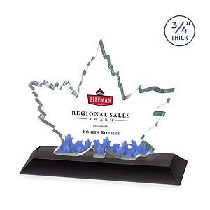 Maple Leaf VividPrint™ Award - Black 