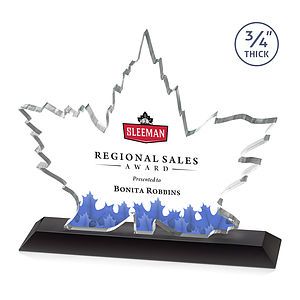 Maple Leaf VividPrint™ Award - Black 
