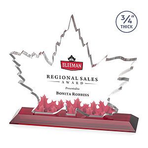 Maple Leaf VividPrint™ Award - Red