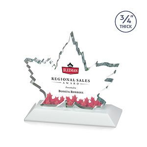 Maple Leaf VividPrint™ Award - White