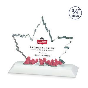 Maple Leaf VividPrint™ Award - White