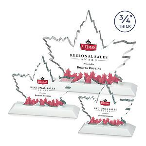 Maple Leaf VividPrint™ Award - White