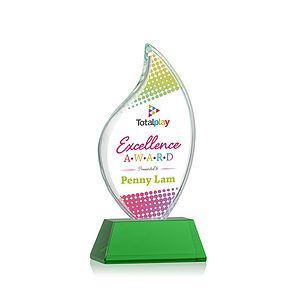 Odessy Flame Vividprint™ Award on Newhaven - Green