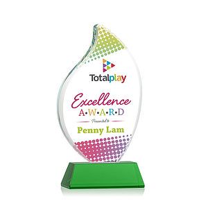 Odessy Flame Vividprint™ Award on Newhaven - Green