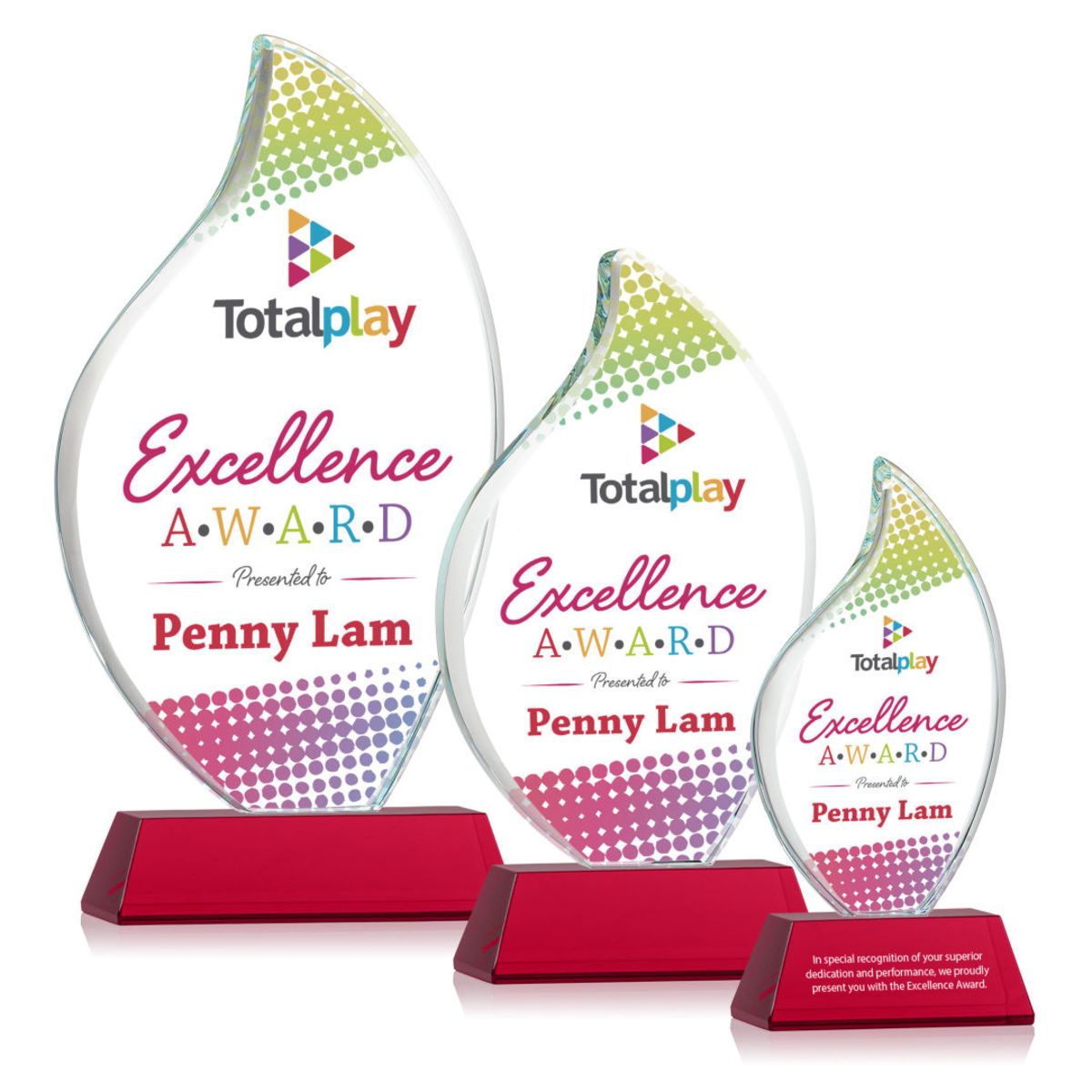 Odessy Flame Vividprint™ Award on Newhaven - Red