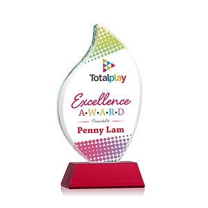 Odessy Flame Vividprint™ Award on Newhaven - Red