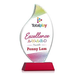Odessy Flame Vividprint™ Award on Newhaven - Red