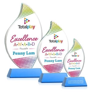 Odessy Flame Vividprint™ Award on Newhaven - Sky Blue