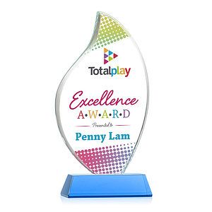 Odessy Flame Vividprint™ Award on Newhaven - Sky Blue