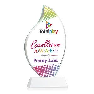 Odessy Flame Vividprint™ Award on Newhaven - White