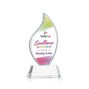 Odessy Flame Vividprint™ Award on Newhaven - Clear