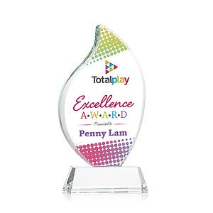 Odessy Flame Vividprint™ Award on Newhaven - Clear