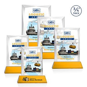 Messina VividPrint™ Award on Newhaven Base - Amber