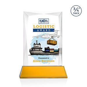 Messina VividPrint™ Award on Newhaven Base - Amber