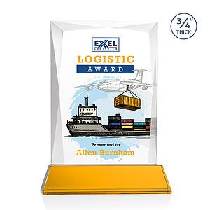 Messina VividPrint™ Award on Newhaven Base - Amber
