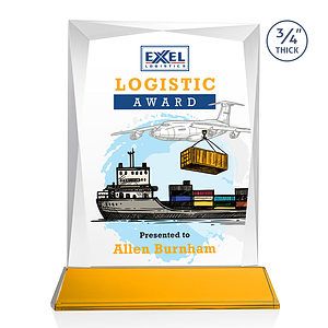 Messina VividPrint™ Award on Newhaven Base - Amber