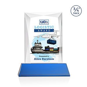 Messina VividPrint™ Award on Newhaven Base - Blue