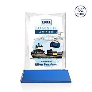 Messina VividPrint™ Award on Newhaven Base - Blue