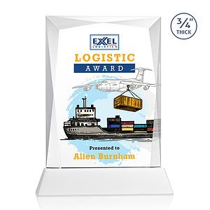 Messina VividPrint™ Award on Newhaven Base - White
