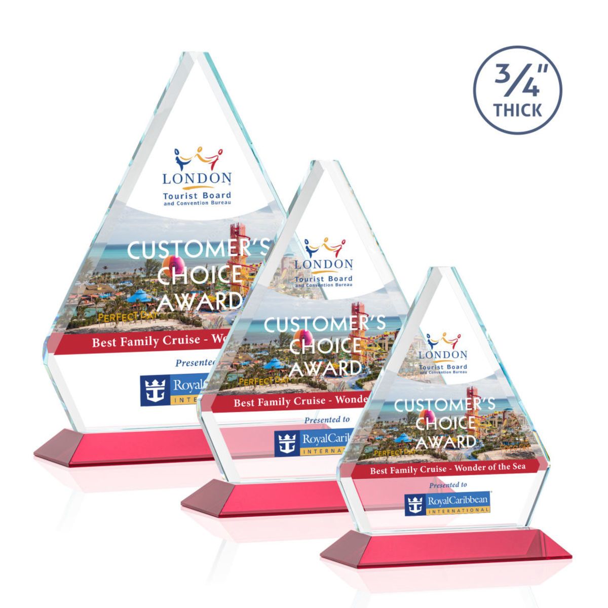 Fyreside VividPrint™ Award - Red