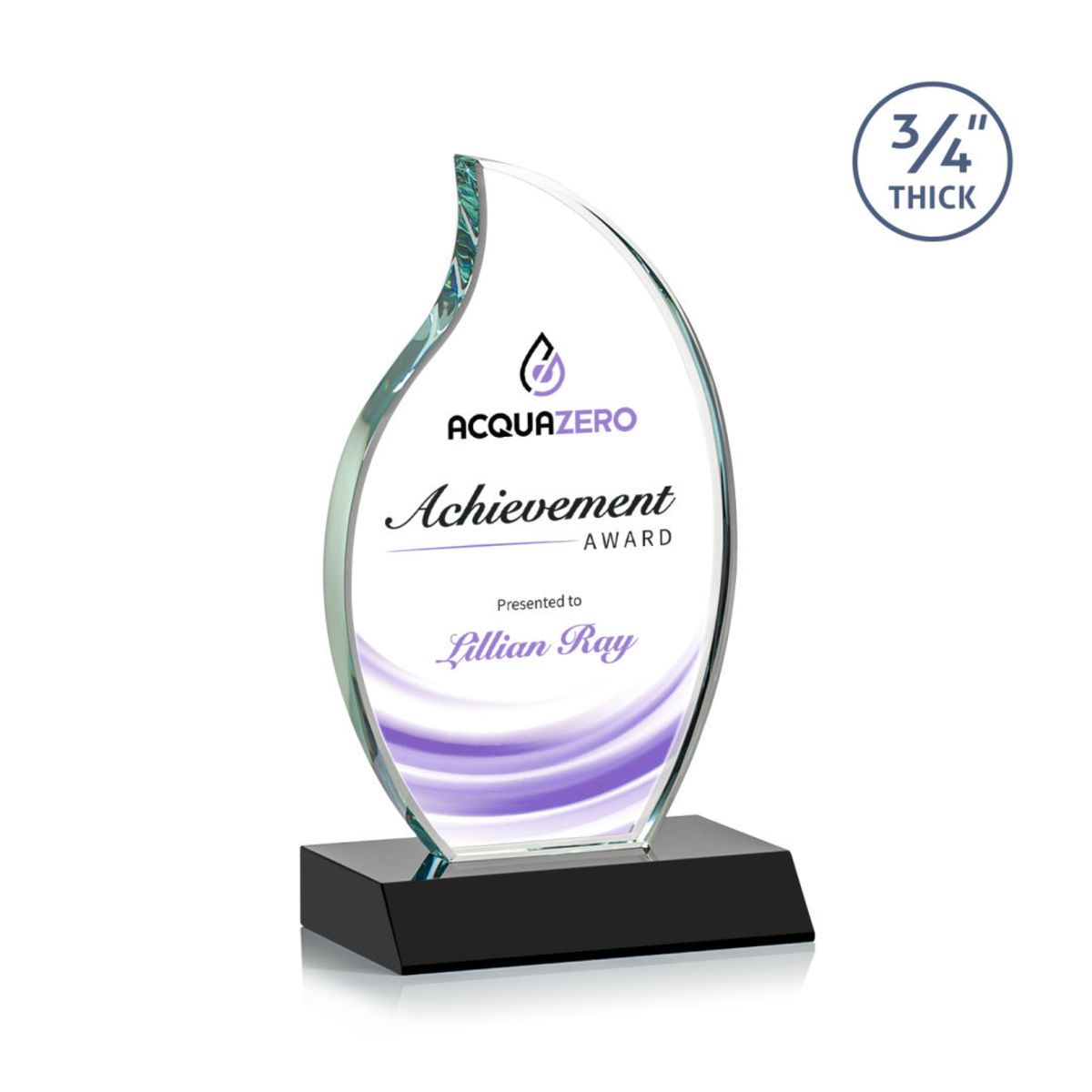 Croydon Flame VividPrint™ Award - Black