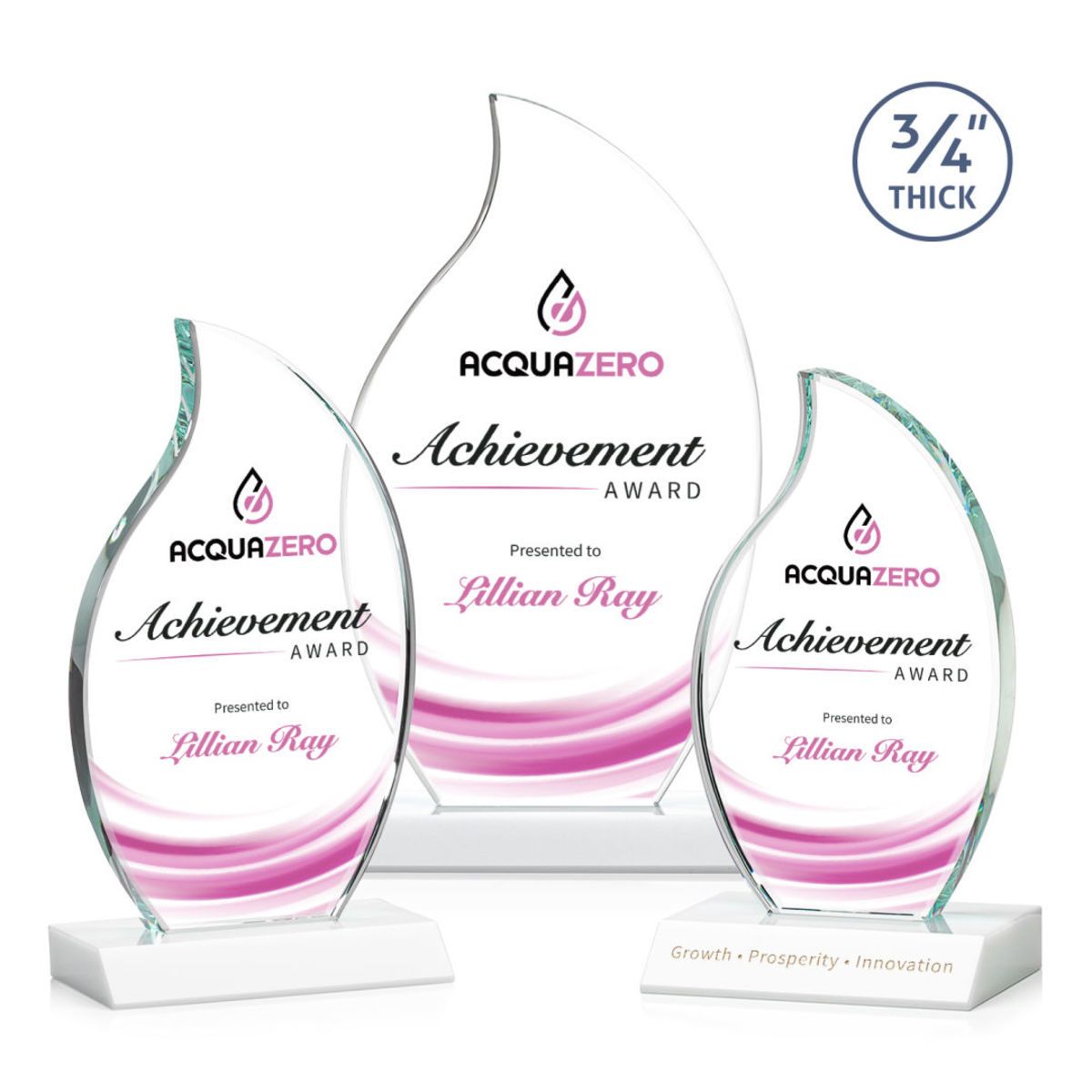 Croydon Flame VividPrint™ Award - White