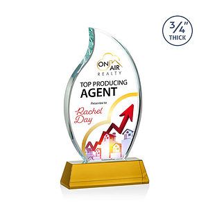 Croydon VividPrint™ Award on Newhaven Base - Amber
