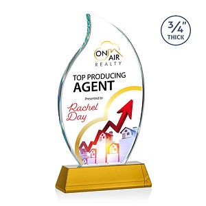 Croydon VividPrint™ Award on Newhaven Base - Amber