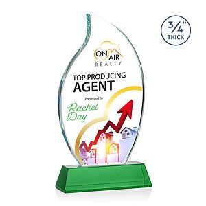 Croydon VividPrint™ Award on Newhaven Base - Green
