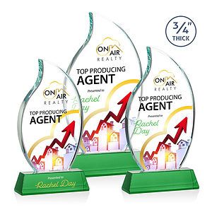 Croydon VividPrint™ Award on Newhaven Base - Green