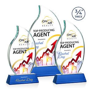 Croydon VividPrint™ Award on Newhaven Base - Blue