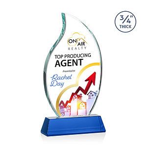 Croydon VividPrint™ Award on Newhaven Base - Blue