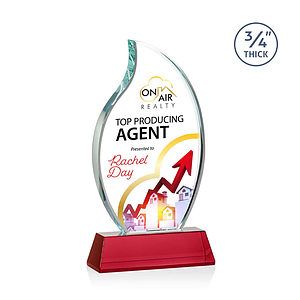 Croydon VividPrint™ Award on Newhaven Base - Red