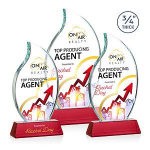 Croydon VividPrint™ Award on Newhaven Base - Red