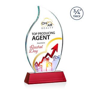 Croydon VividPrint™ Award on Newhaven Base - Red